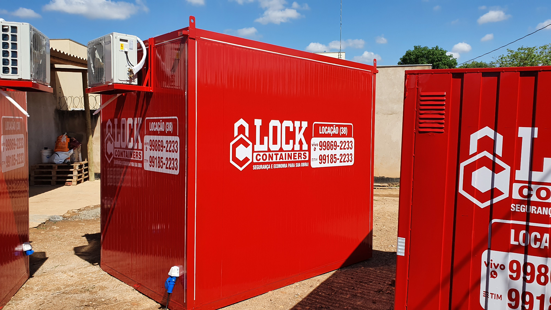 Containers e equipamentos para construção civil